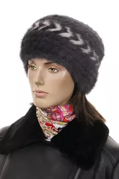 Шапка женская из норки