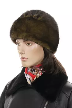 Шапка женская из норки