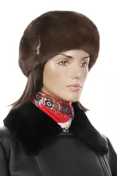 Шапка женская из норки