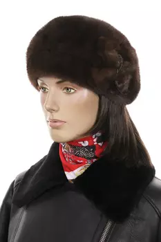 Шапка женская из норки