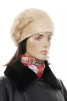 Шапка женская из норки