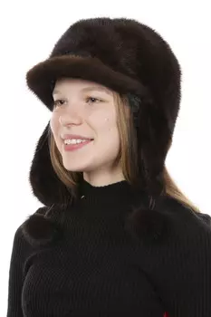 Шапка женская из норки