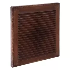 Решетка вентиляционная Vents, МВ 150 с, D=150мм, 204х204х16 мм, разъемная, красное дерево