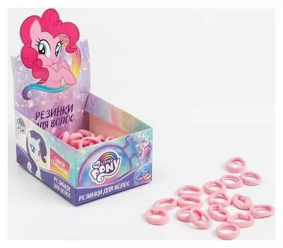Резинки для волос "Пинки пай", 100 шт, My Little Pony