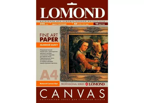 Дизайнерская бумага_Fine Art Natural Canvas Dye А4, 300 г/м2, 10 листов (0908411)