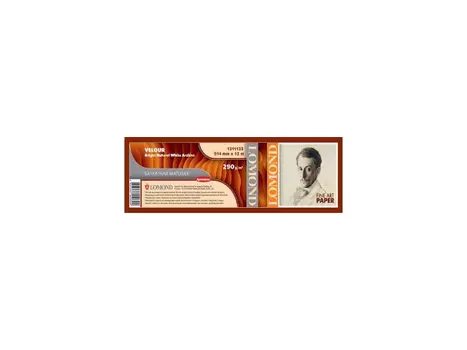 Lomond Velour Bright Natural White 290 г/м2, 0.914x12 м, 50.8 мм (1211133)