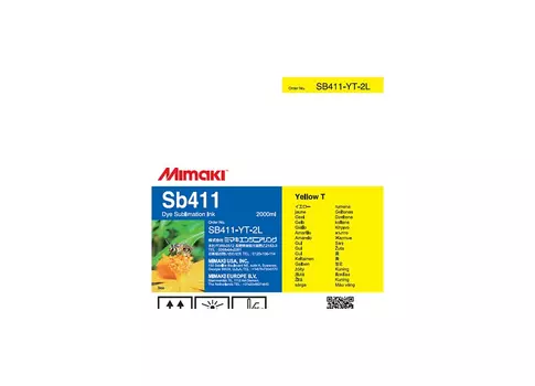 SB411 DYE Sublimation ink Yellow 2L (SB411-YT-2L)