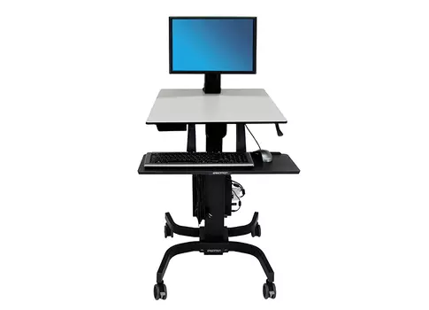 Мобильная стойка_Мобильное рабочее место для монитора до 24 WorkFit-C Single LD Sit-Stand Workstation (24-215-085)