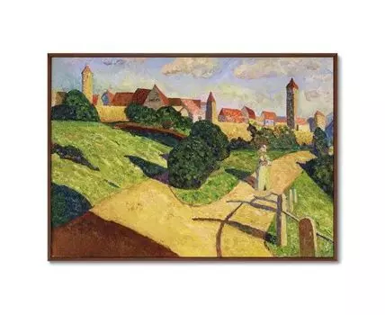 Репродукция картины на холсте Alte Stadt II, 1902г. (мультиколор, 105)