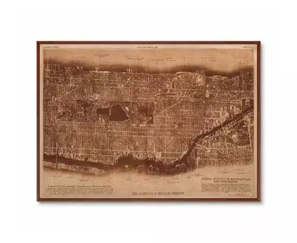 Репродукция картины на холсте New York City, photo II, 1922г. (мультиколор, 105)