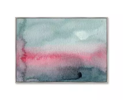 Репродукция картины на холсте Sunset on the river (105)