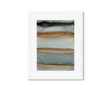 Репродукция картины в раме Autumn in layers (Белый, 42)