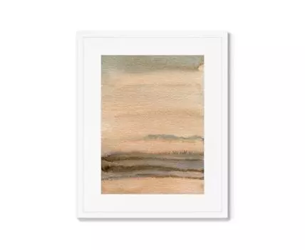Репродукция картины в раме Evening sky over the sea (Белый, 42)