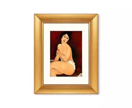 Репродукция картины в раме La belle Romaine, 1917г. (золотистый, 40,5)