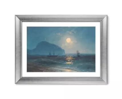 Репродукция картины в раме Лунная ночь, 1899г. (мультиколор, 80,5)