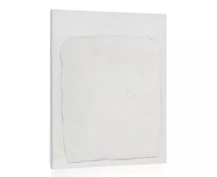 Rodes абстрактный фактурный холст белого цвета 80 x 100 см