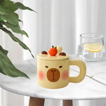 Керамическая кофейная кружка, чашка, подарок на день рождения, многоразовый бытовой чай с ручкой для завтрака розовый