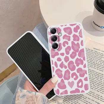 Мягкий силиконовый чехол с леопардовым узором для Xiaomi Redmi Note 13 Pro Samsung A55 M35 S24 iPhone Huawei Honor Realme Camera Защитный противоударный чехол Samsung Galaxy S9 Plus