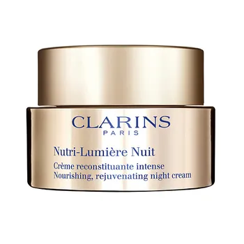 CLARINS Питательный антивозрастной ночной крем, придающий сияние зрелой коже Nutri-Lumire