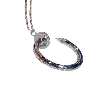 Высококлассное ожерелье Feeling Simple Fashion Hundred Matching Keybone Chain Ladies C Ожерелье Jewellery розового золота