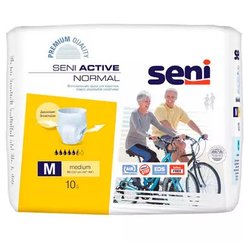 Трусы для взрослых Seni Active Normal впитывающие одноразовые M 80-110 см 10 шт