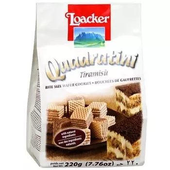 Вафли Loacker тирамису 220гр