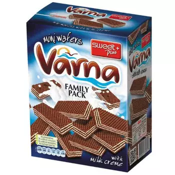 Вафли Sweet Plus Varna Мини с молочным кремом 200 гр