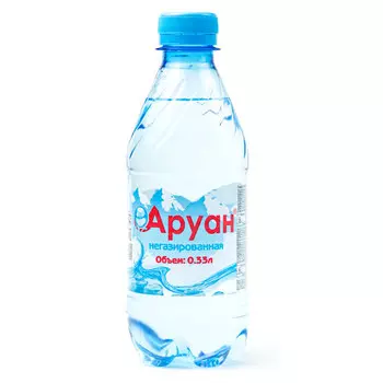 Вода Аруан природная 0,33 литра, без газа, пэт, 12 шт. в уп.