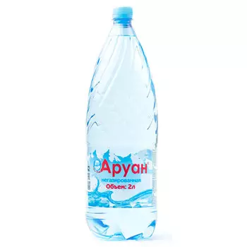 Вода Аруан природная 2 литра, без газа, пэт, 6 шт. в уп.