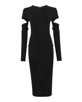 платье с оборками HELMUT LANG