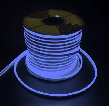 Лента светодиодная Гибкий Неон PFN-01 2835/120 Blue 220V IP65 6w/m 8*16mm 50m