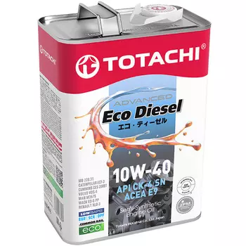 Масло моторное Totachi Eco Diesel Semi-Synthetic CK-4/CJ-4/SN 10W-40 4л