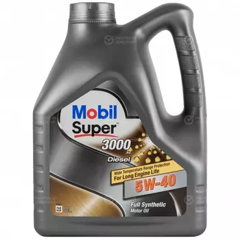 Моторное масло Mobil Super 3000 X1 Diesel 5W-40, 4 л