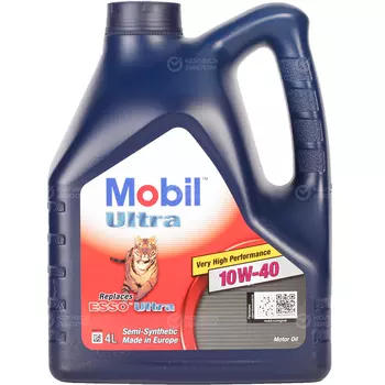 Моторное масло Mobil Ultra 10W-40, 4 л