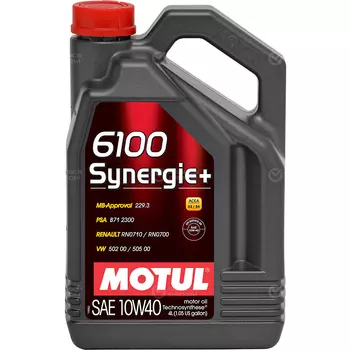 Моторное масло Motul 6100 Synergie+ 10W-40, 4 л