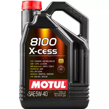 Моторное масло Motul 8100 X-cess 5W-40, 5 л