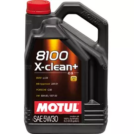 Моторное масло Motul 8100 X-clean+ 5W-30, 5 л