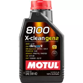 Моторное масло Motul 8100 X-clean gen2 5W-40