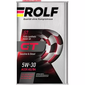 Моторное масло Rolf GT A3/B4 SL/CF 5W-30