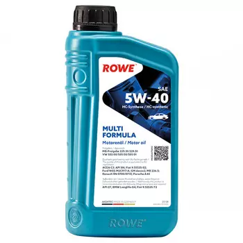 Моторное масло ROWE HIGHTEC MULTI FORMULA 5W-40, 1 л