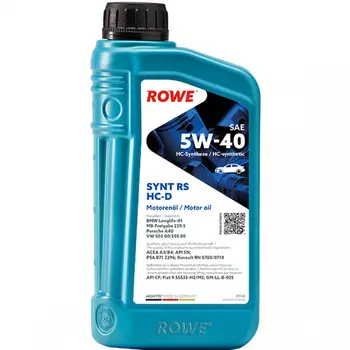 Моторное масло ROWE HIGHTEC SYNT RS 5W-40, 1 л