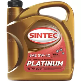 Моторное масло Sintec Platinum 5W-40, 4 л
