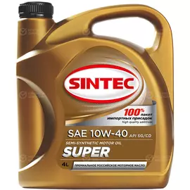 Моторное масло Sintec Super 3000 10W-40