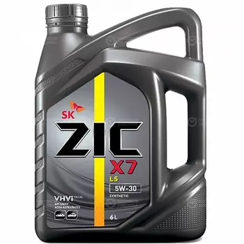 Моторное масло ZIC X7 LS 5W-30, 6 л