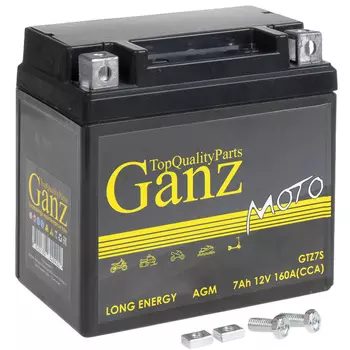 Мотоаккумулятор Ganz AGM 7Ач о/п GTZ7S