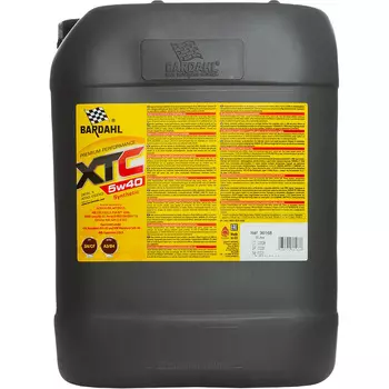 Моторное масло BARDAHL XTC 5W-40, 20 л