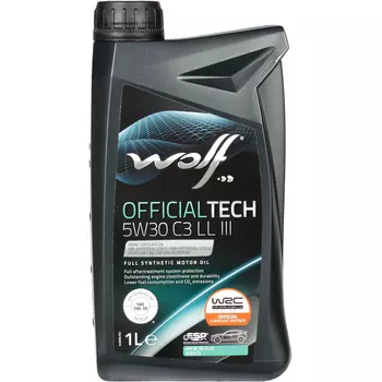 Масло моторное WOLF OFFICIALTECH C3 LL III 5W-30 1л