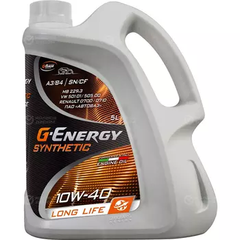 Моторное масло G-Energy Synthetic Long Life SN/CF 10W-40