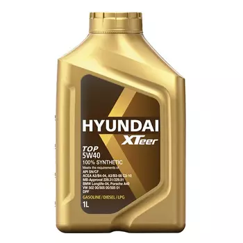 Моторное масло Hyundai Top 5W-40, 1 л