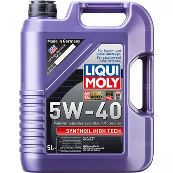 Моторное масло Liqui Moly Synthoil High Tech 5W-40
